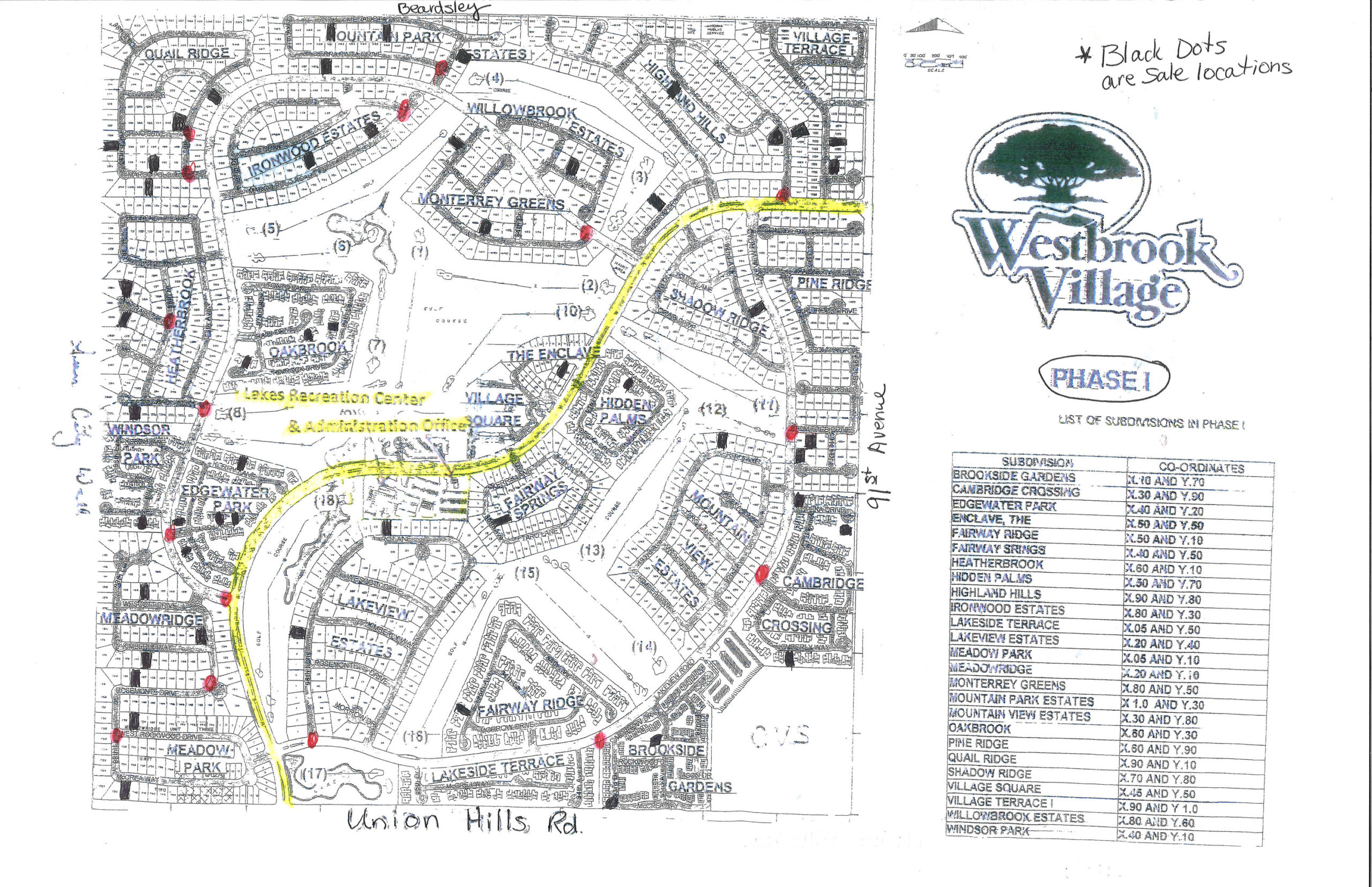 Garage Sale Maps Westbrook Village Association