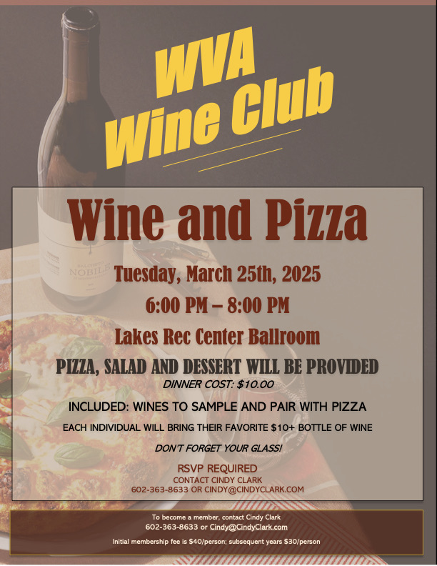 wine and pizza event flyer