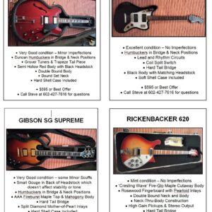Guitars for Sale